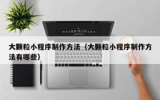 库尔勒大颗粒小程序制作方法（大颗粒小程序制作方法有哪些）
