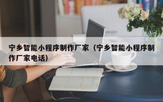 库尔勒宁乡智能小程序制作厂家（宁乡智能小程序制作厂家电话）